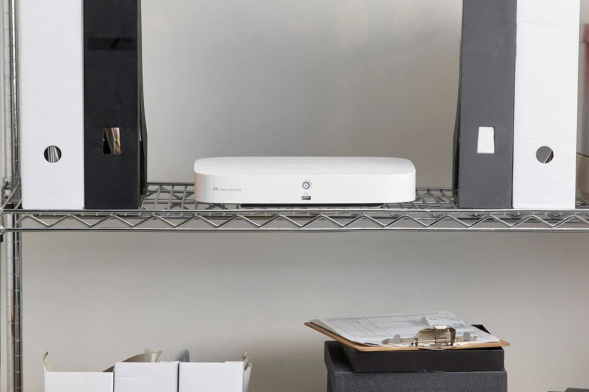 8-Channel NVR Fusion System with Four Smart Deterrence IP Dome Security Cameras and Two Indoor Wi-Fi Cameras